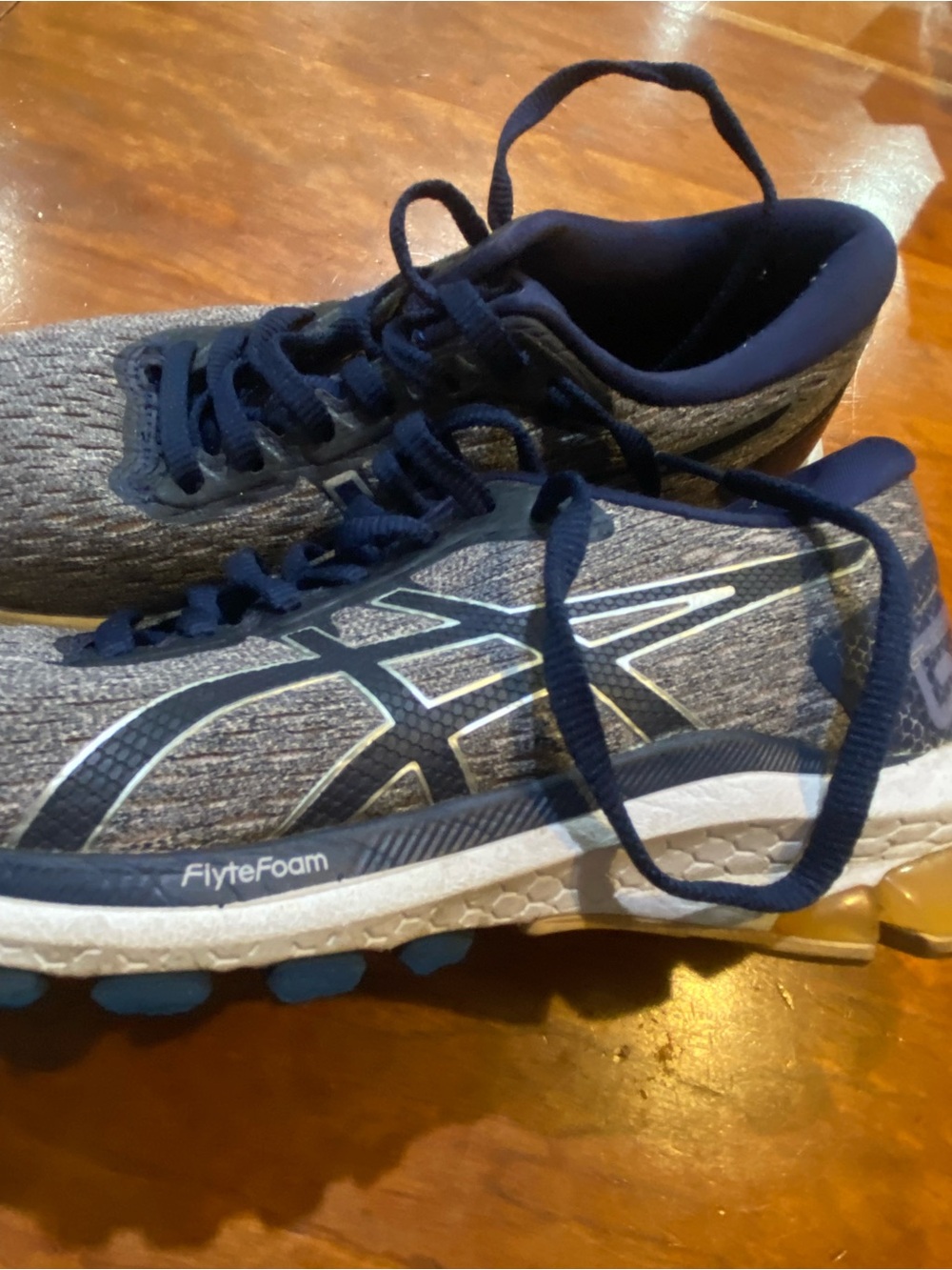 Asics Men's Purple and Gray GT 1000 Running Shoes